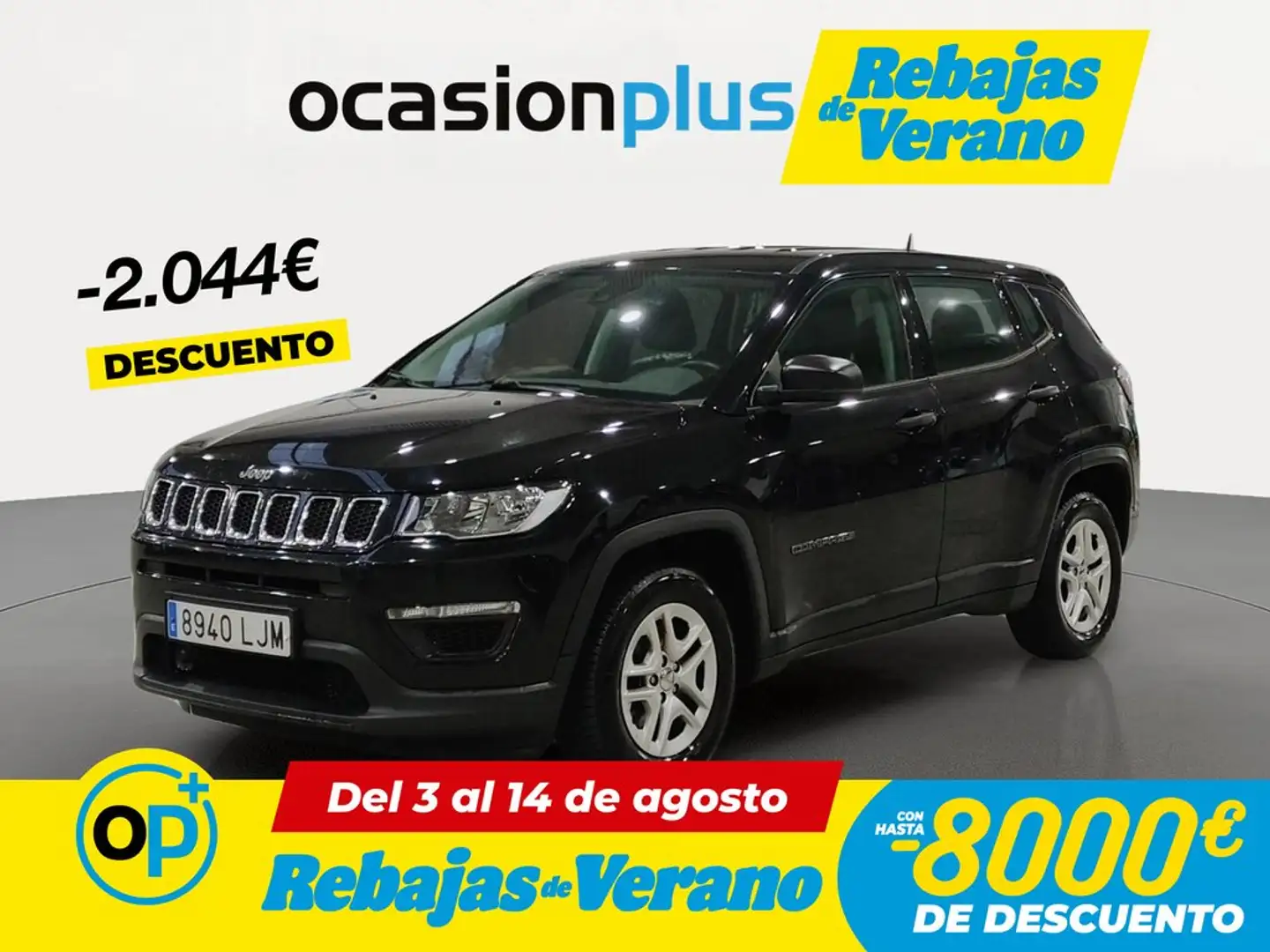 Jeep Compass 1.6 Mjt Sport 4x2 Negro - 1