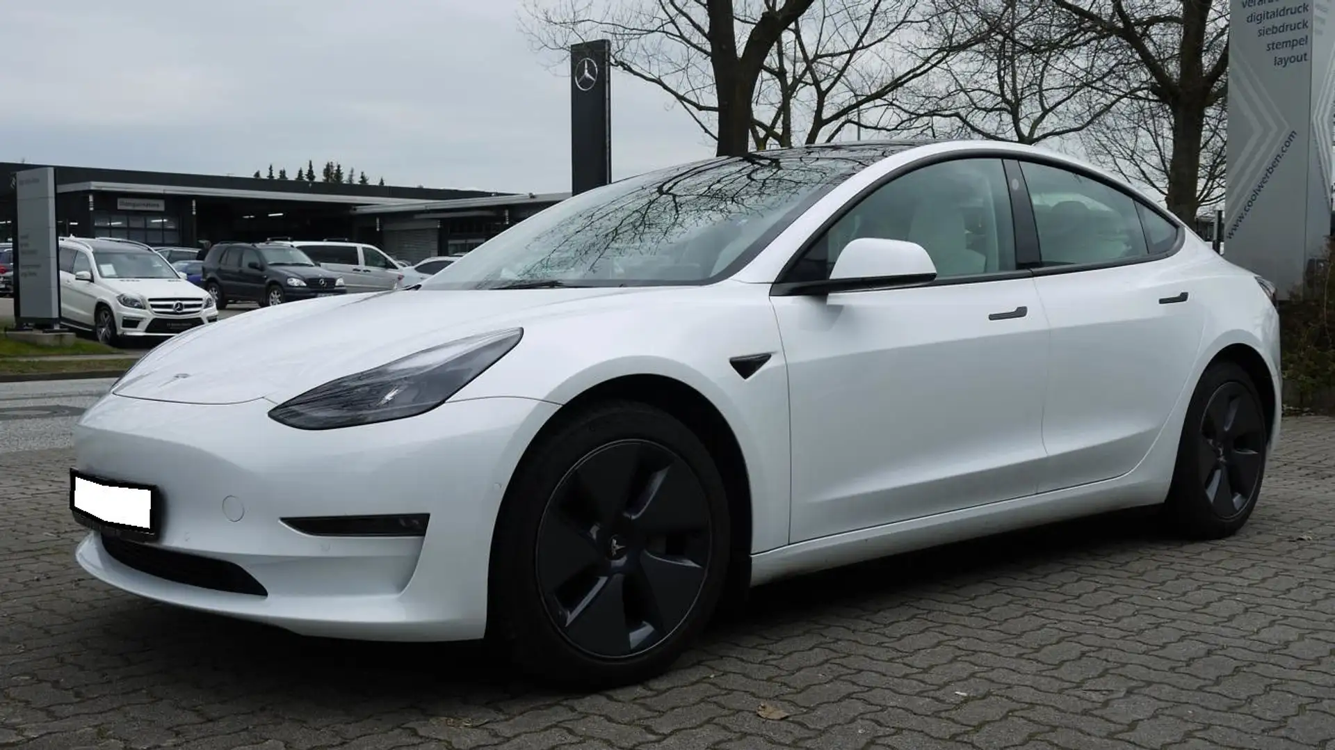 Tesla Model 3 Allradantrieb mit Dualmotor Long Range Weiß - 1