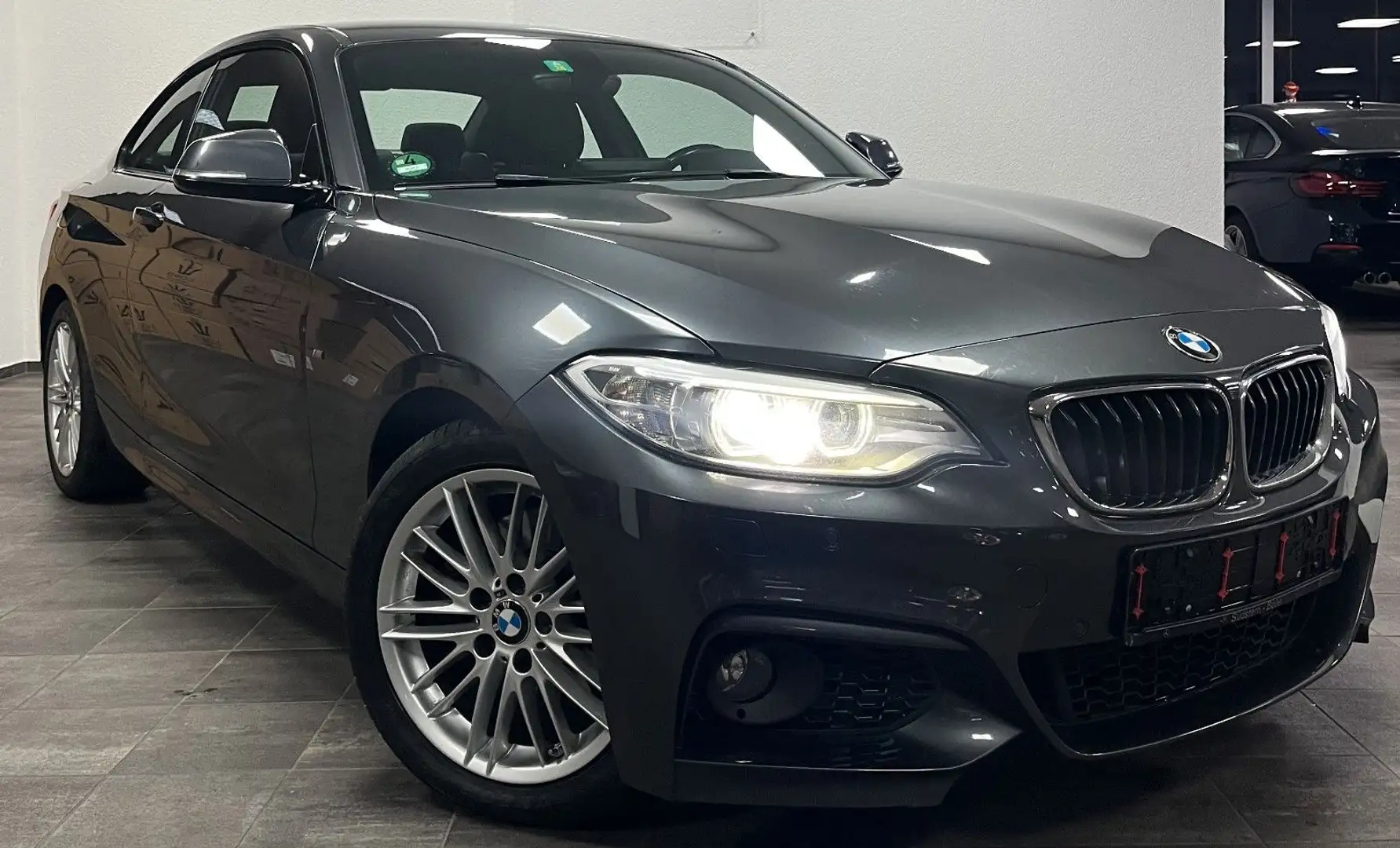 BMW 220 d Coupe XENON NAVI ALCANTARA 1.HD M PAKET TOP Grau - 2