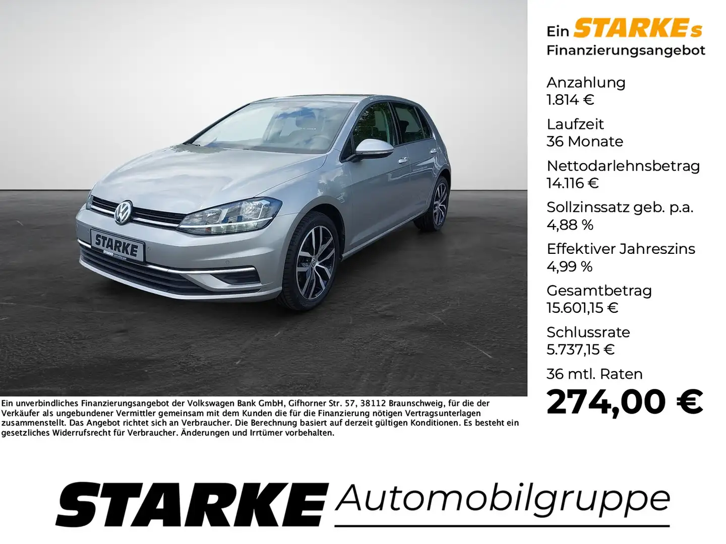 Volkswagen Golf VII 1.6 TDI Comfortline Zilver - 1