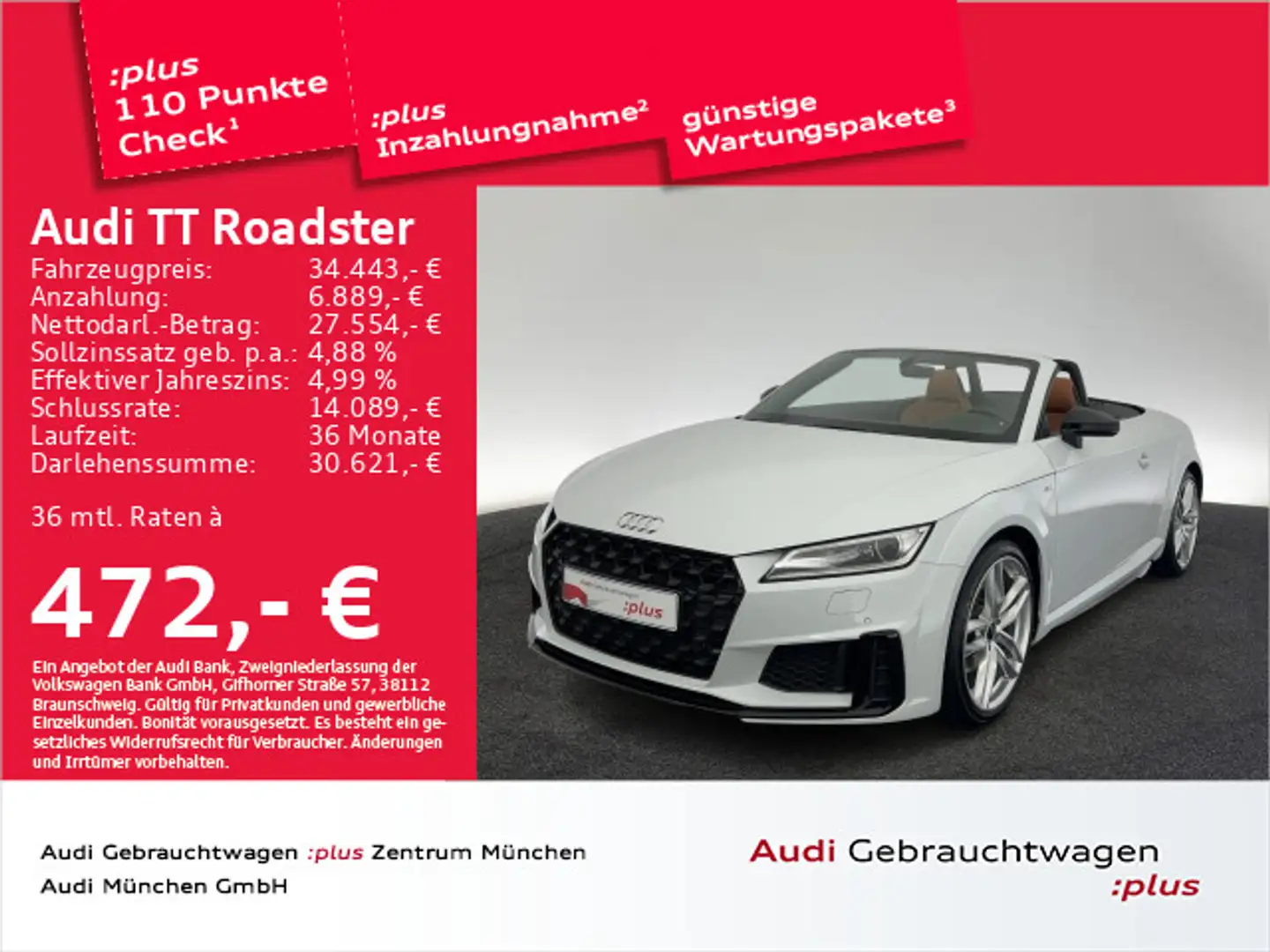 Audi TT 40 TFSI S tronic S line Ext. Virtual Weiß - 1