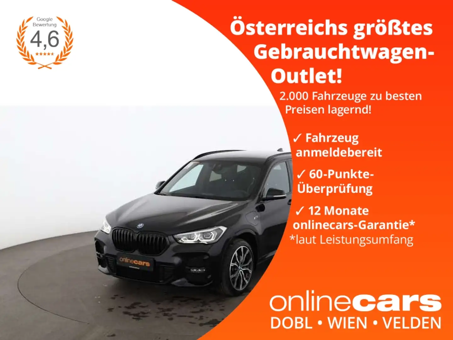 BMW X1 xDrive25e M-Sport Aut LED NAVI LEDER SITZHZG Schwarz - 1