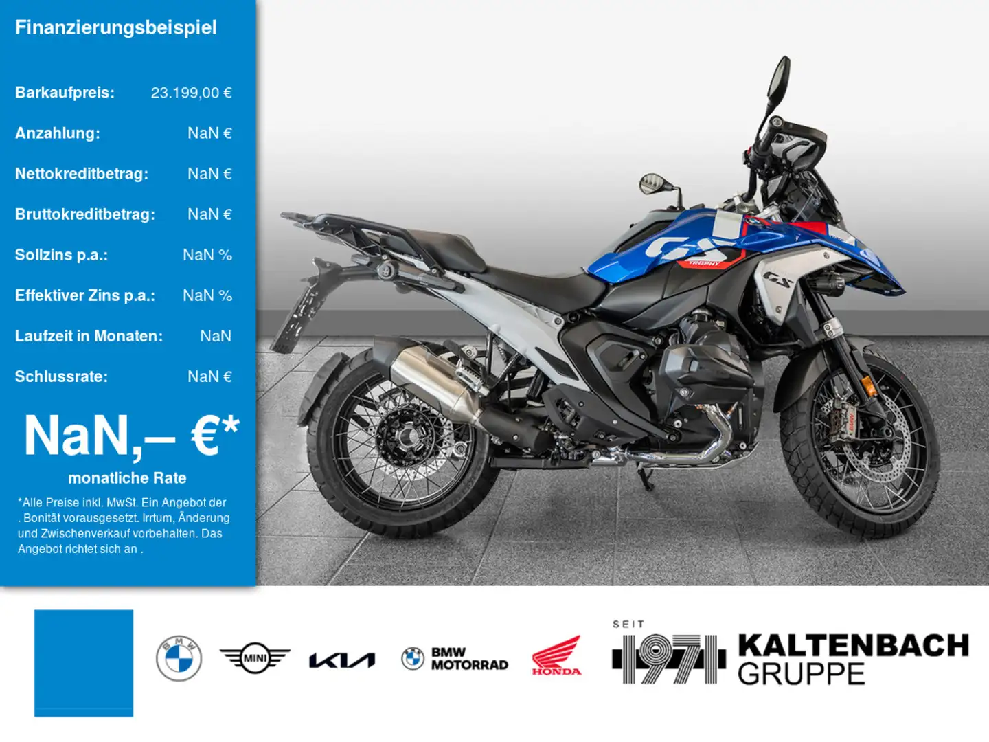 BMW R 1300 GS Trophy KOMFORT-P. TOUREN-P. ACC SHZ Kék - 1