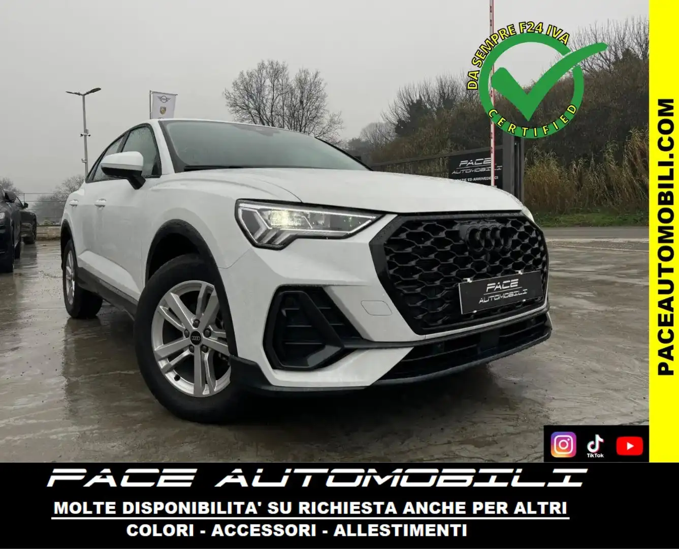 Audi Q3 SPORTBACK SPB BUSINESS ADVANCED S TRONIC LED PDC Bianco - 1