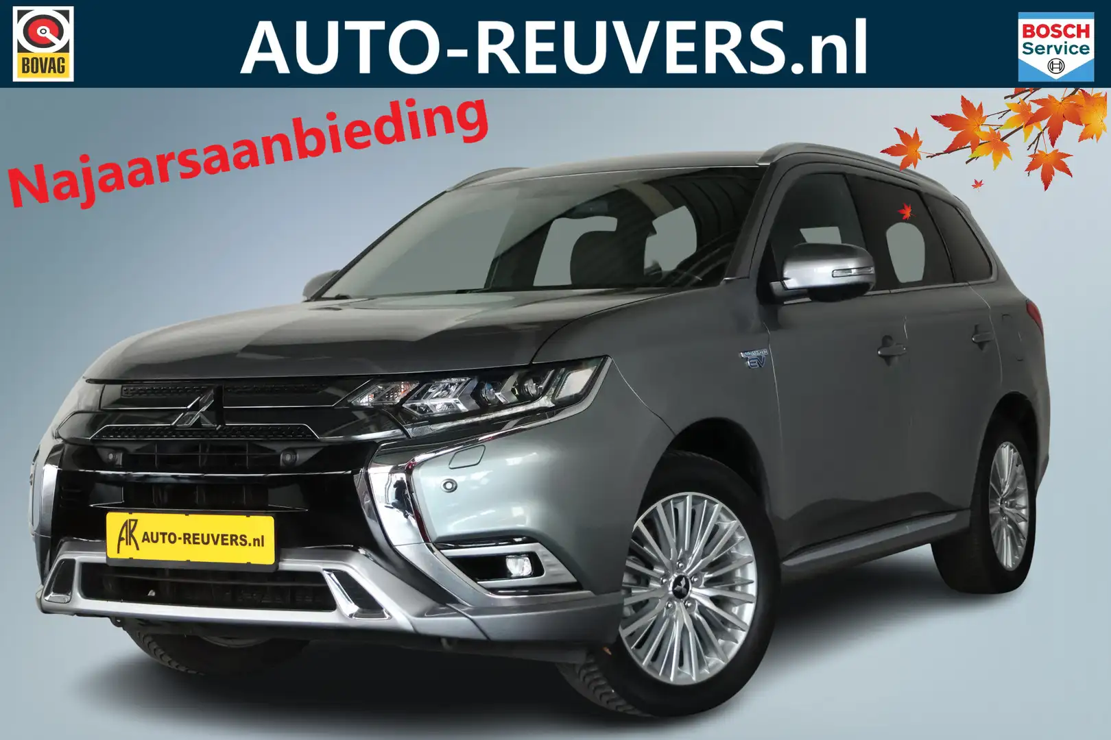 Mitsubishi Outlander 2.4 PHEV Intense / Leder / LED / Cam / Trekhaak / Gris - 1