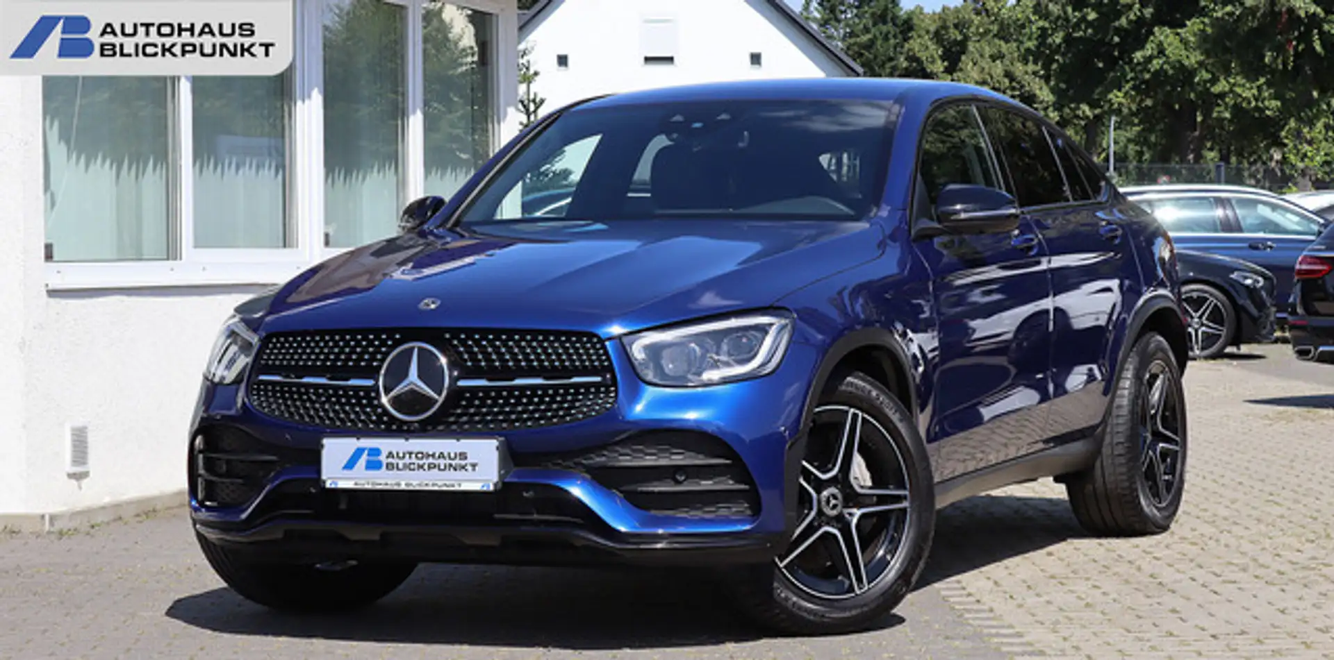 Mercedes-Benz GLC 300 4M Coupe 3x AMG DISTRO+KAM360+BURMESTER Blau - 1