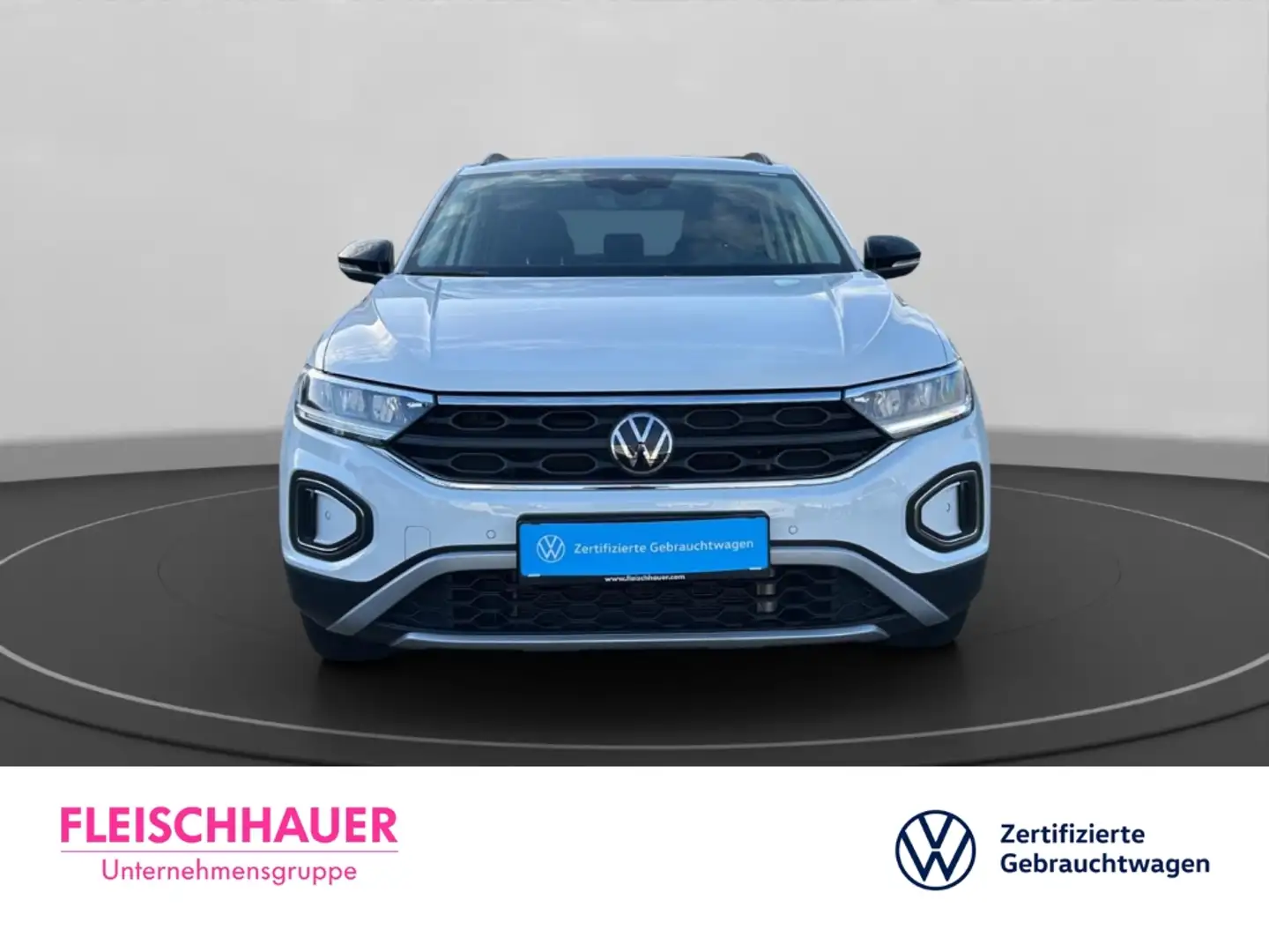 Volkswagen T-Roc Goal 1.0 Life+PDCv+h+KLIMAAUT+LED+NAVI Weiß - 2