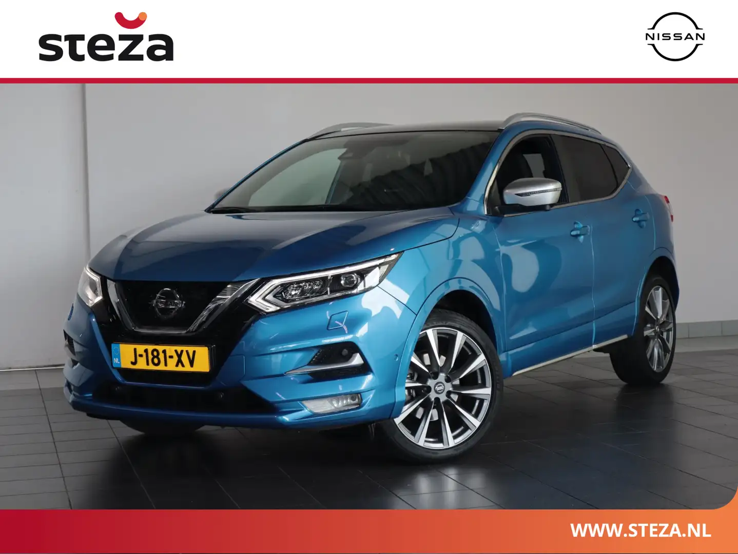 Nissan Qashqai 1.3 DIG-T Tekna + | AUTOMAAT | Lederen Bekl. | Pro Blauw - 1