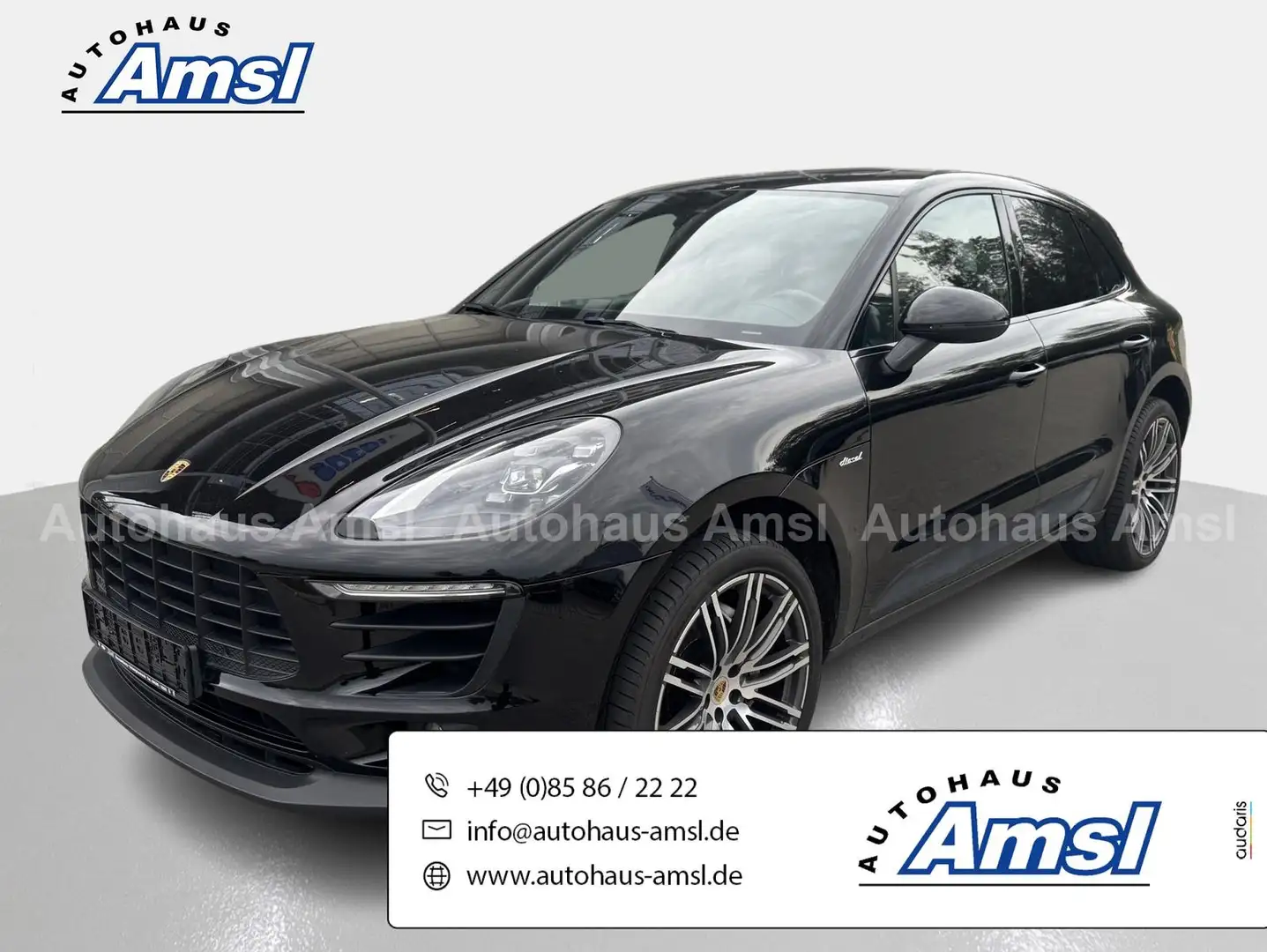 Porsche Macan S 3.0 TDI V6 *PANO*BOSE*PDLS+*RKAM*SHZ*PCM Schwarz - 1