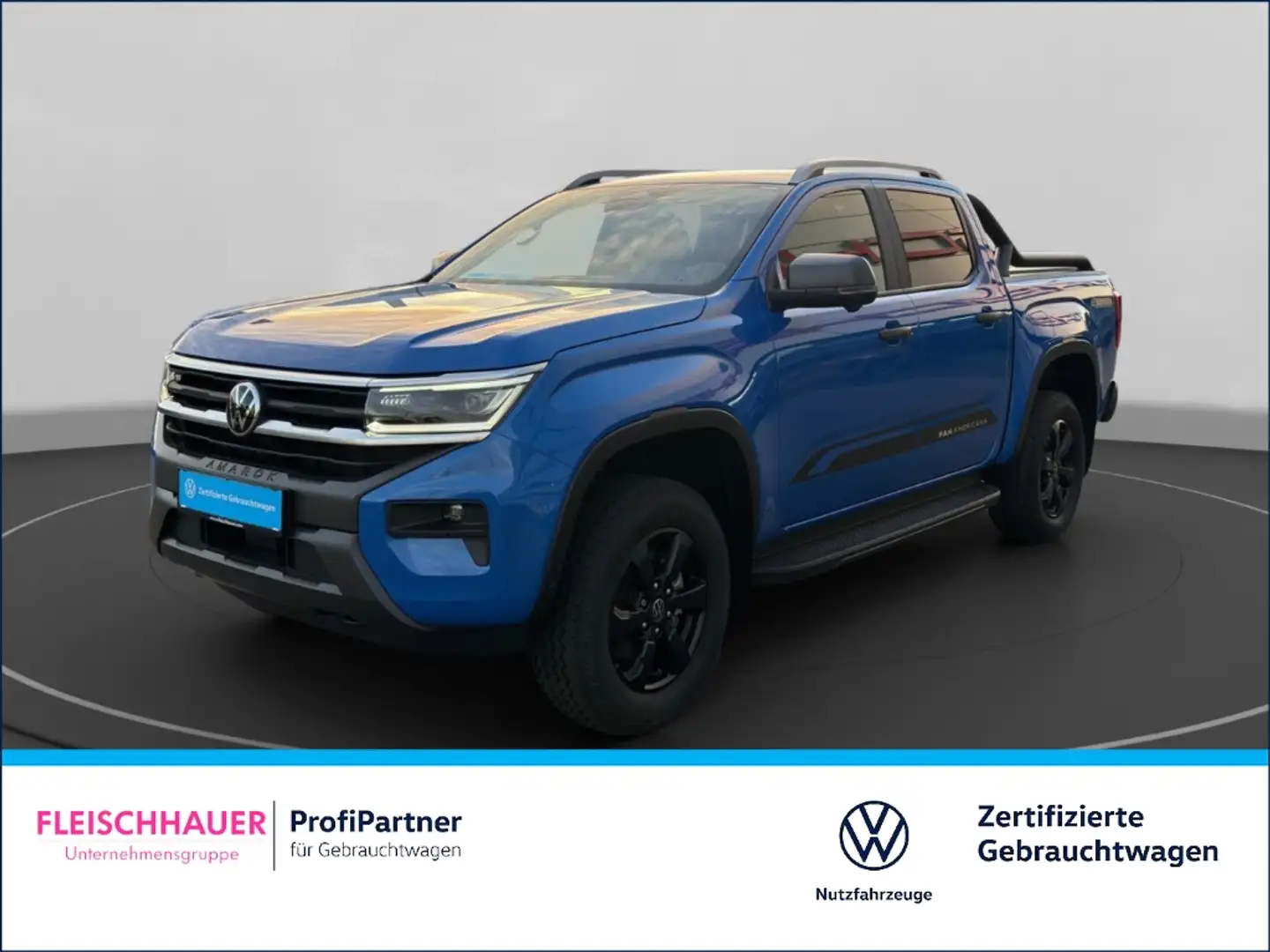 Volkswagen Amarok 3.0 TDI PanAmericana DSG+LEDER+NAVI+AHK Blau - 1