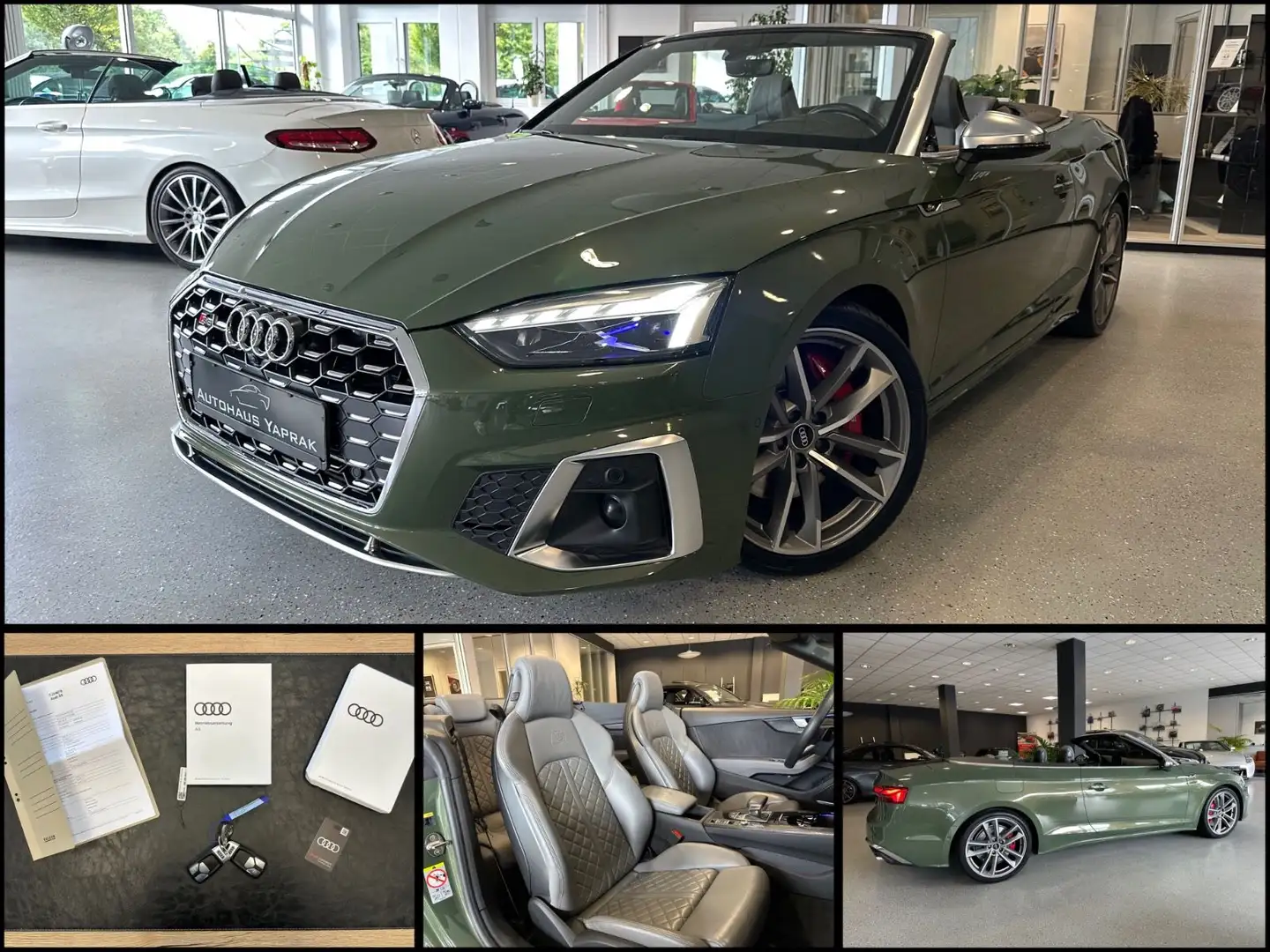 Audi S5 Cabriolet Quattro|Carbon|RS Sitze|B&O|360|ACC Grün - 1