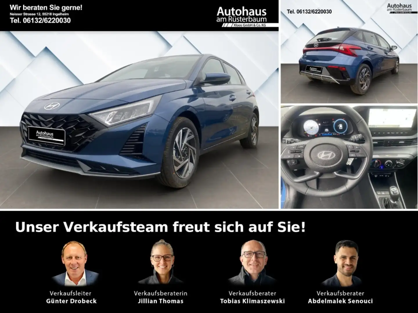 Hyundai i20 Trend (MY25) 1.0 Lichtpaket, Navigation, Apple Car Blu/Azzurro - 1