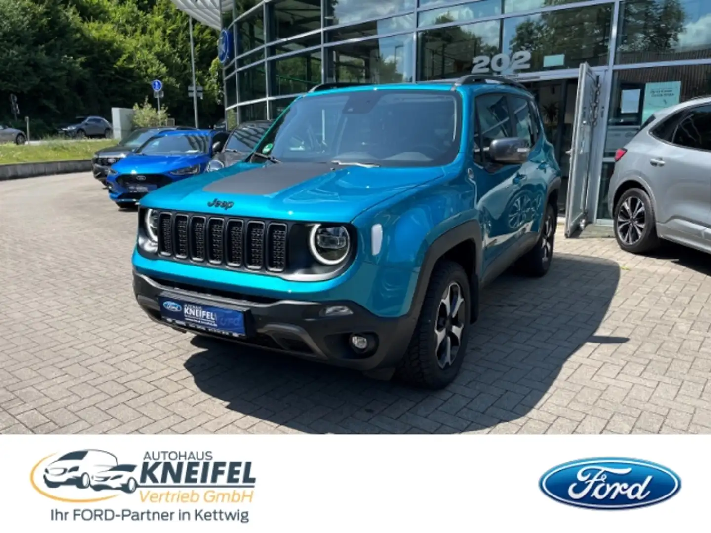 Jeep Renegade Trailhawk Plug-In 4Xe Elektr. Panoramadach Winterp Blu/Azzurro - 1