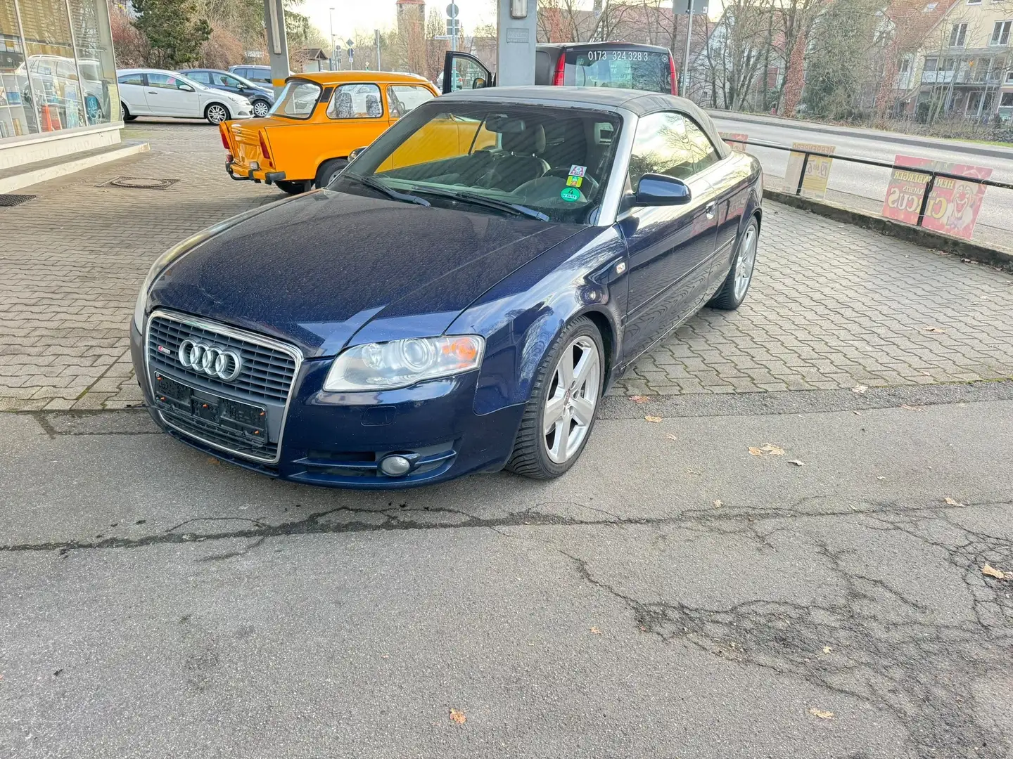 Audi A4 A4 Cabrio Diesel Cabriolet 3 TDI quattro Automatik Blau - 1