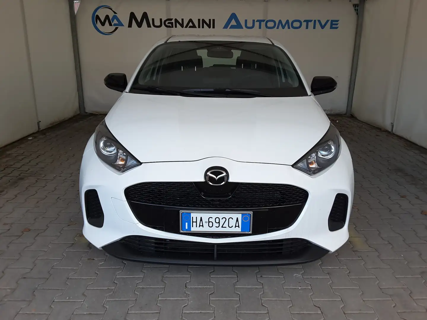 Mazda 2 FULL HYBRID 1.5 VVT 116cv Prime-Line *KM ZERO* Bianco - 2