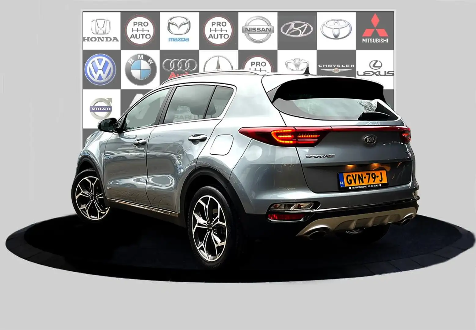 Kia Sportage 1.6 T-GDI 4WD GT-Line carplay_3d cam_stuur en stoe Grijs - 2