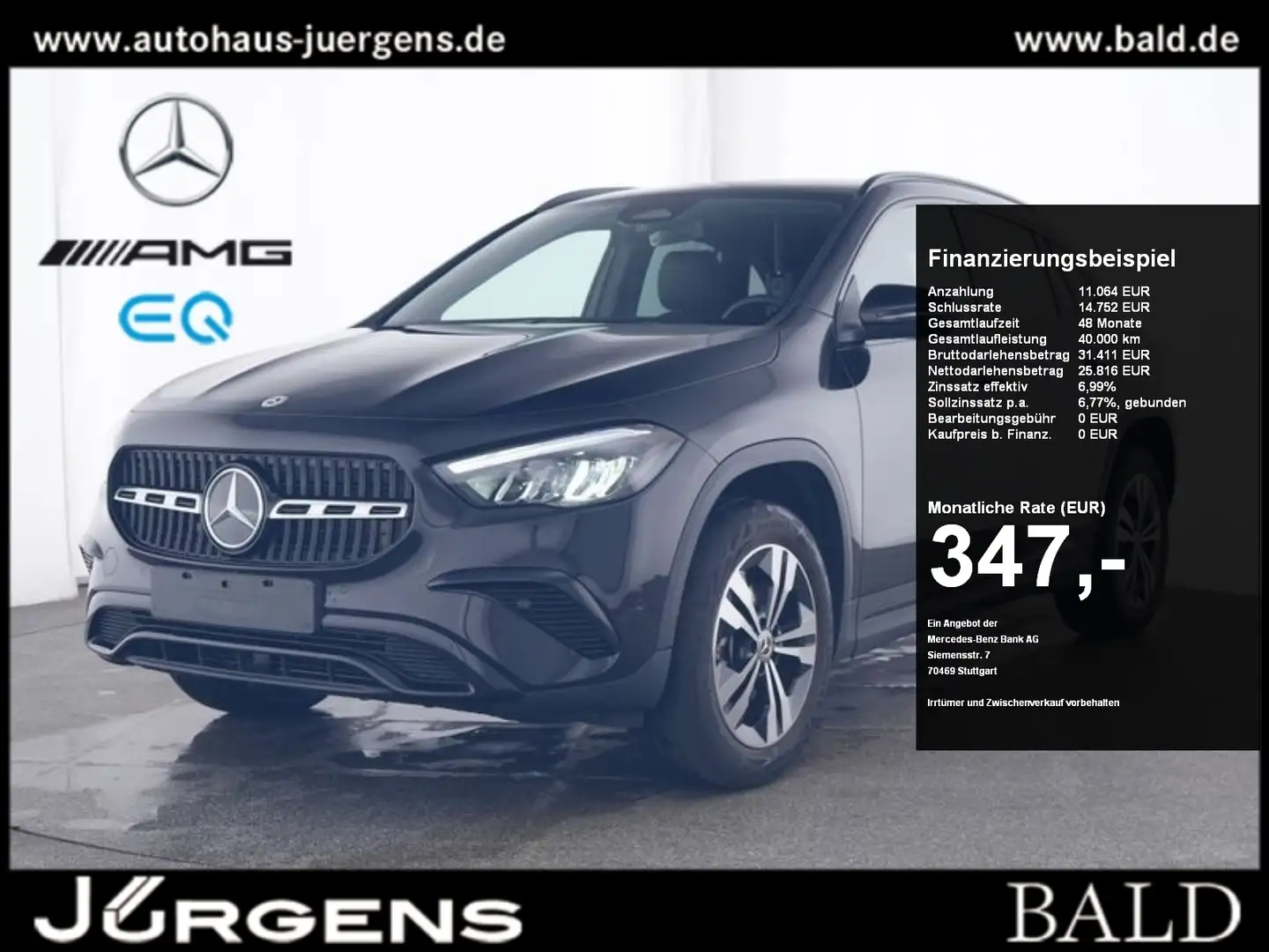 Mercedes-Benz GLA 180 Progressive-Advanced+/LED/Cam/Easy/Night Schwarz - 1