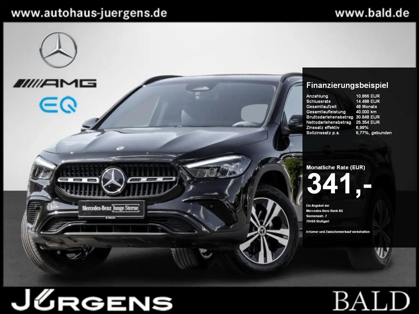 Mercedes-Benz GLA 180 Progressive-Advanced+/LED/Cam/Easy/Night Чёрный - 1