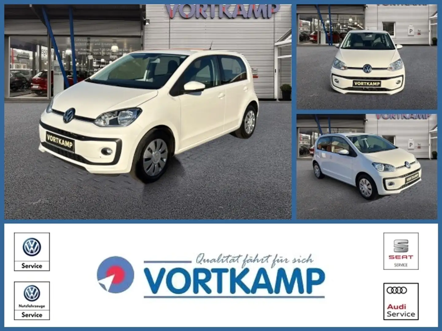 Volkswagen up! ! move up! BMT Klima/Sitzhzg/Einparkhilfe Weiß - 1