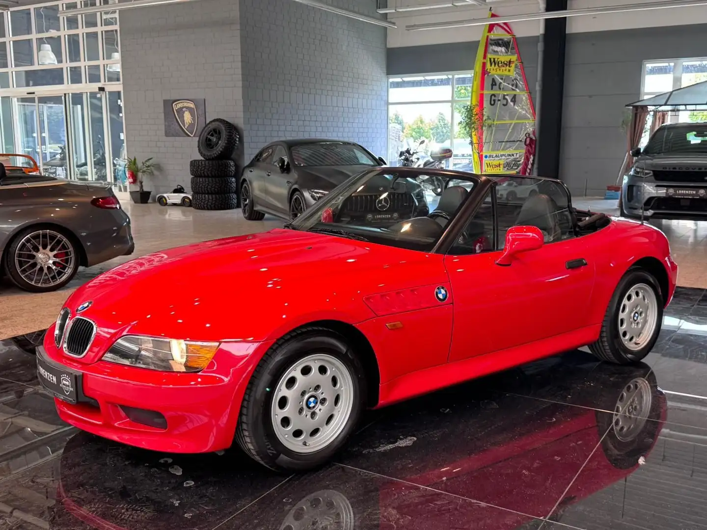 BMW Z3 1.8i Roadster Top Zustand Scheckheft Leder Rosso - 1