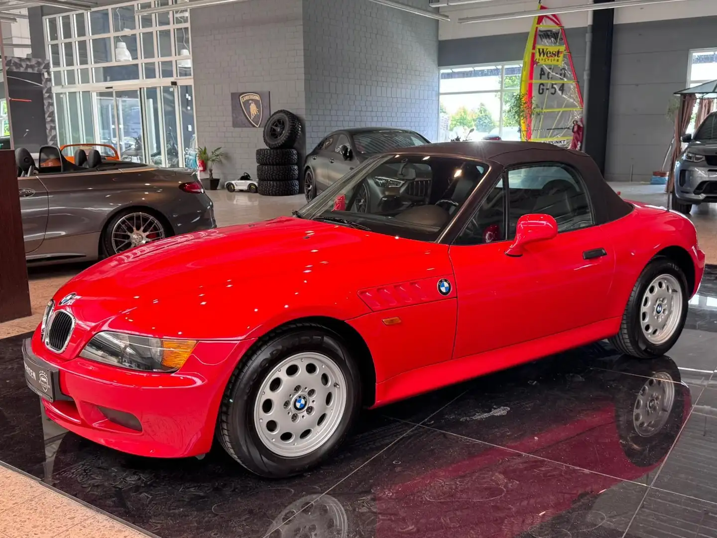 BMW Z3 1.8i Roadster Top Zustand Scheckheft Leder Rosso - 2