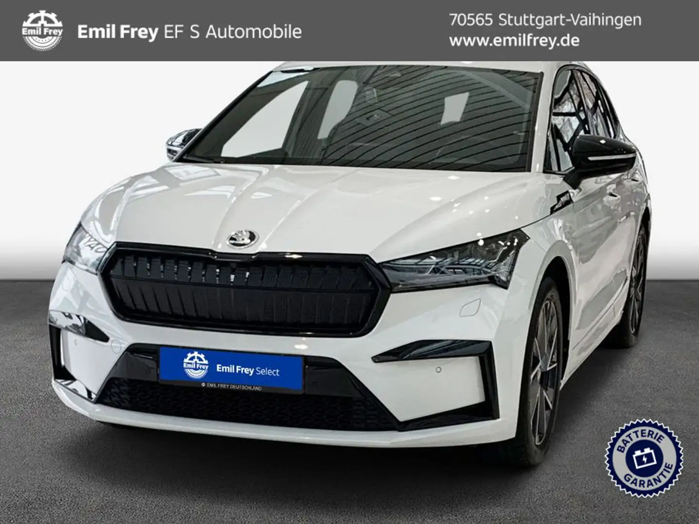 Skoda Enyaq iV 60 Sportline Weiß - 1