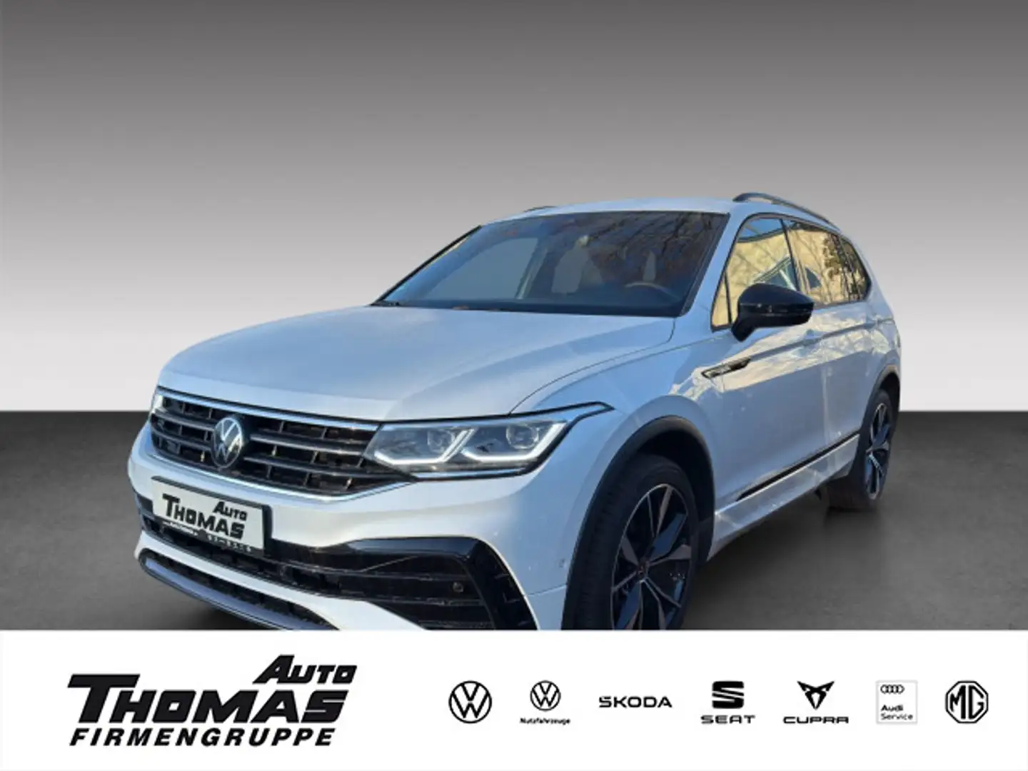 Volkswagen Tiguan Allspace 2.0 DSG TSI R-Line 4 Motion Klim Weiß - 1