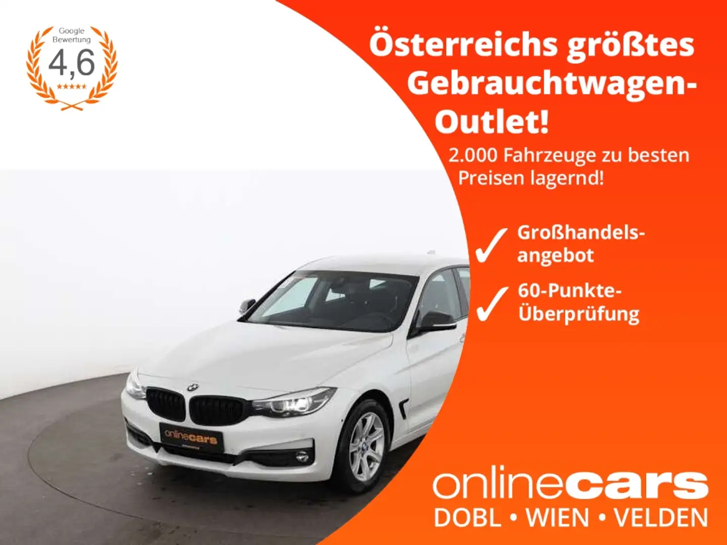 BMW 320 d GT Advantage LED NAVI R-CAM SITZHZG ASSIST Blanc - 1