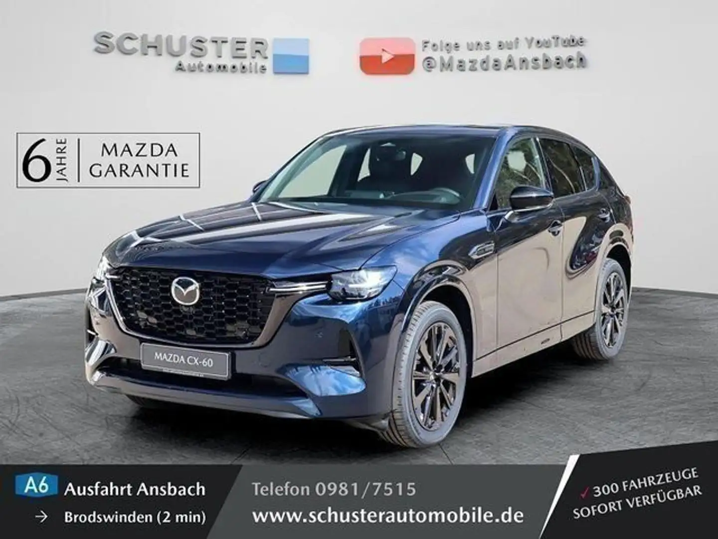 Mazda CX-60 Homura 3,3l Diesel 360° Kamera/Head-up/Mat Blau - 1