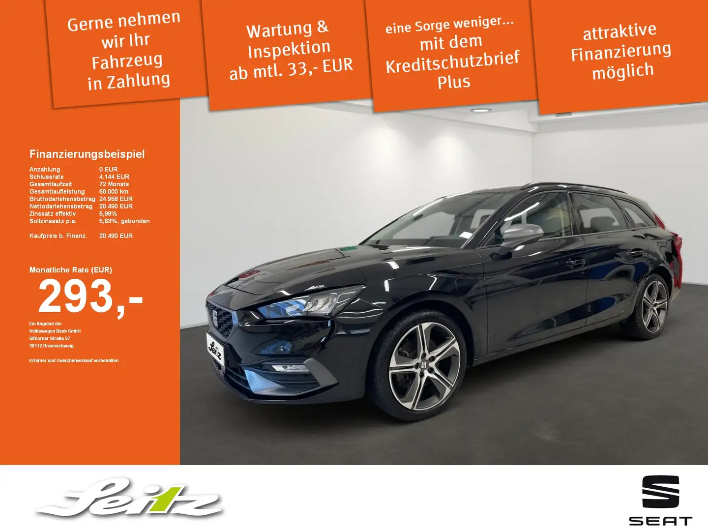 SEAT Leon Sportstourer 1.4 TSI e-Hybrid FR *LED*KAMERA*NAVI* Noir - 1