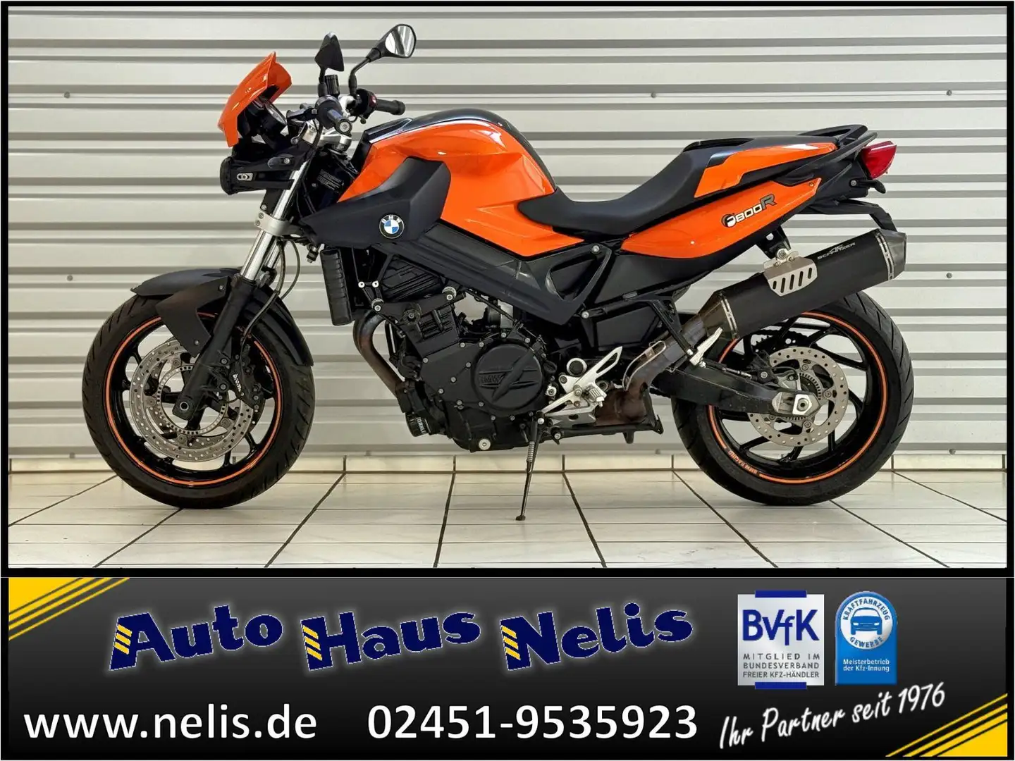 BMW F 800 R ABS Griff-Heizung REMUS-Exhaust Kette 16 Orange - 1