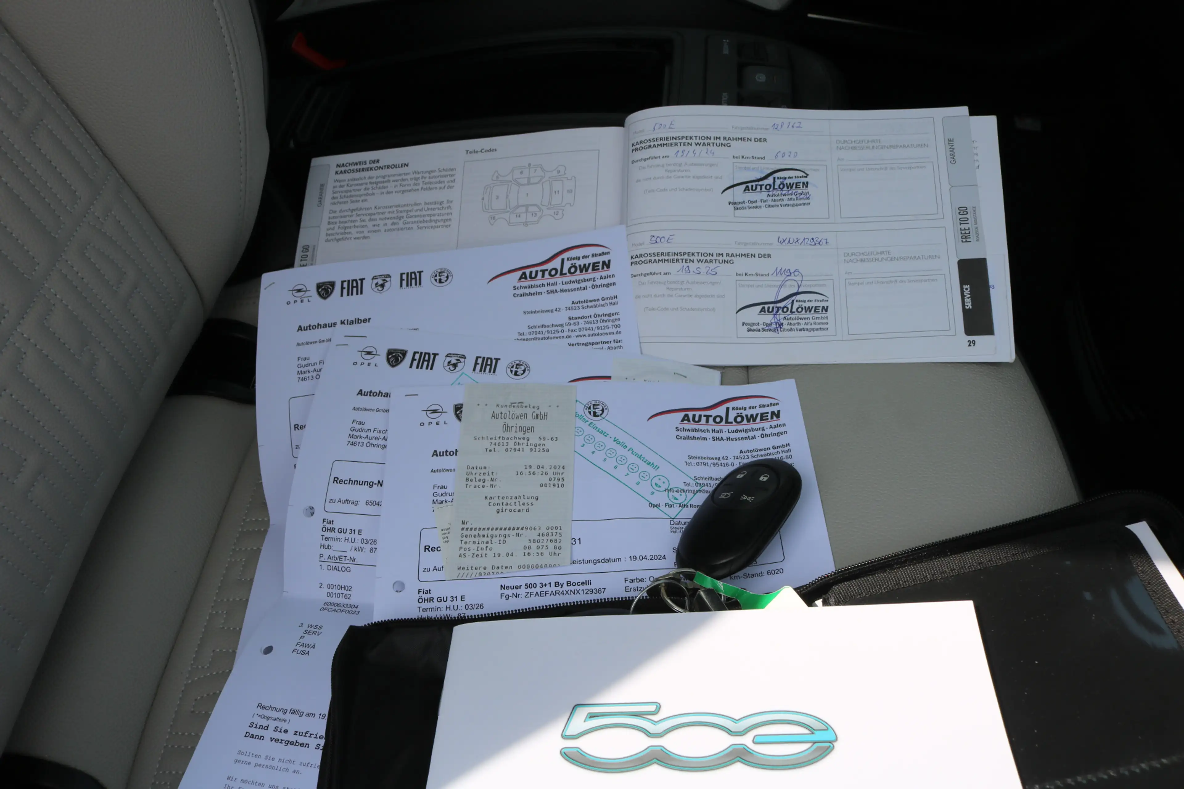 Fiat 500 3+1 La Prima By Bocelli 42 kWh (17.285Km!! Leder C — photo 28