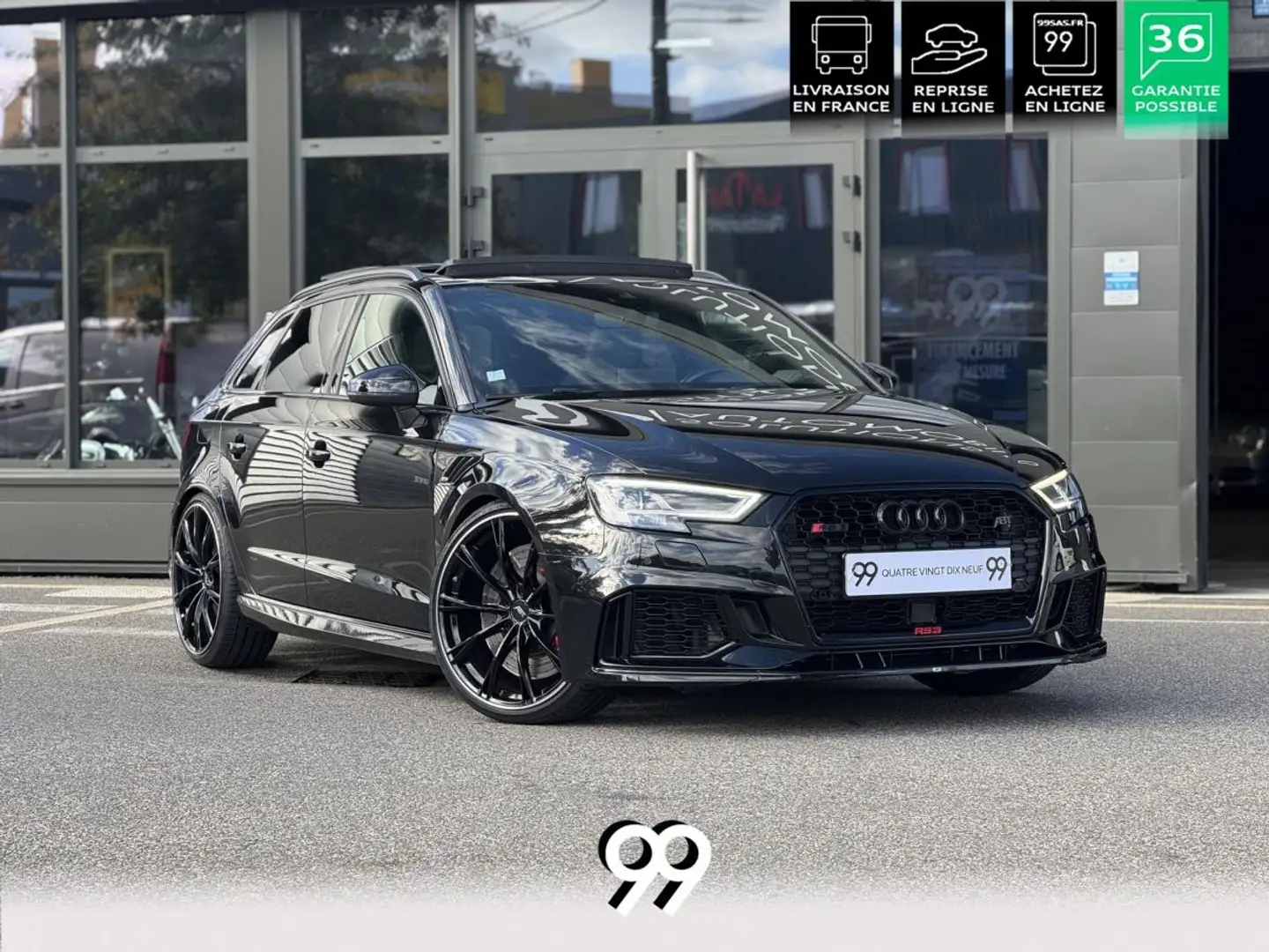 Audi RS3 SPORTBACK ABT500 DAZA PANO SIEGES S CARPLAY MATRIX KEYLESS LOA LIVRAISON REPRISE Schwarz - 1