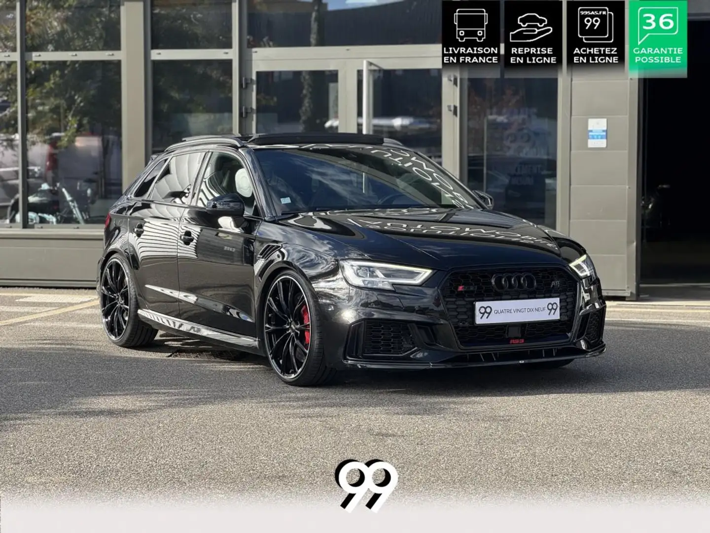 Audi RS3 SPORTBACK ABT500 DAZA PANO SIEGES S CARPLAY MATRIX KEYLESS LOA LIVRAISON REPRISE Schwarz - 2