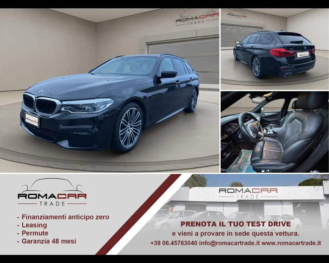BMW 520 - 520d 48V xDrive Touring Msport Nero - 1