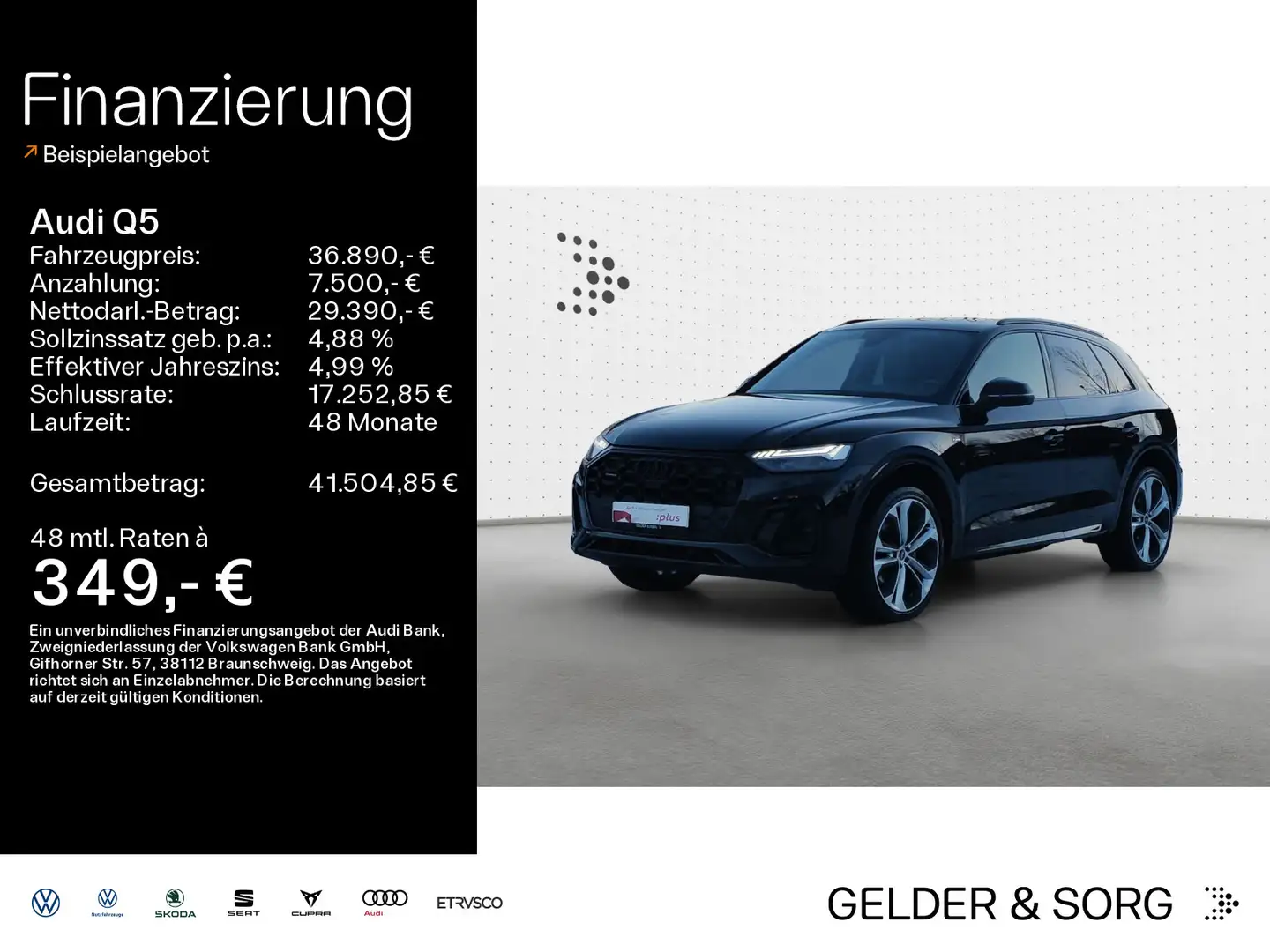 Audi Q5 40 TDI qu S line Launch*Matrix*Massage*360*B& Schwarz - 1