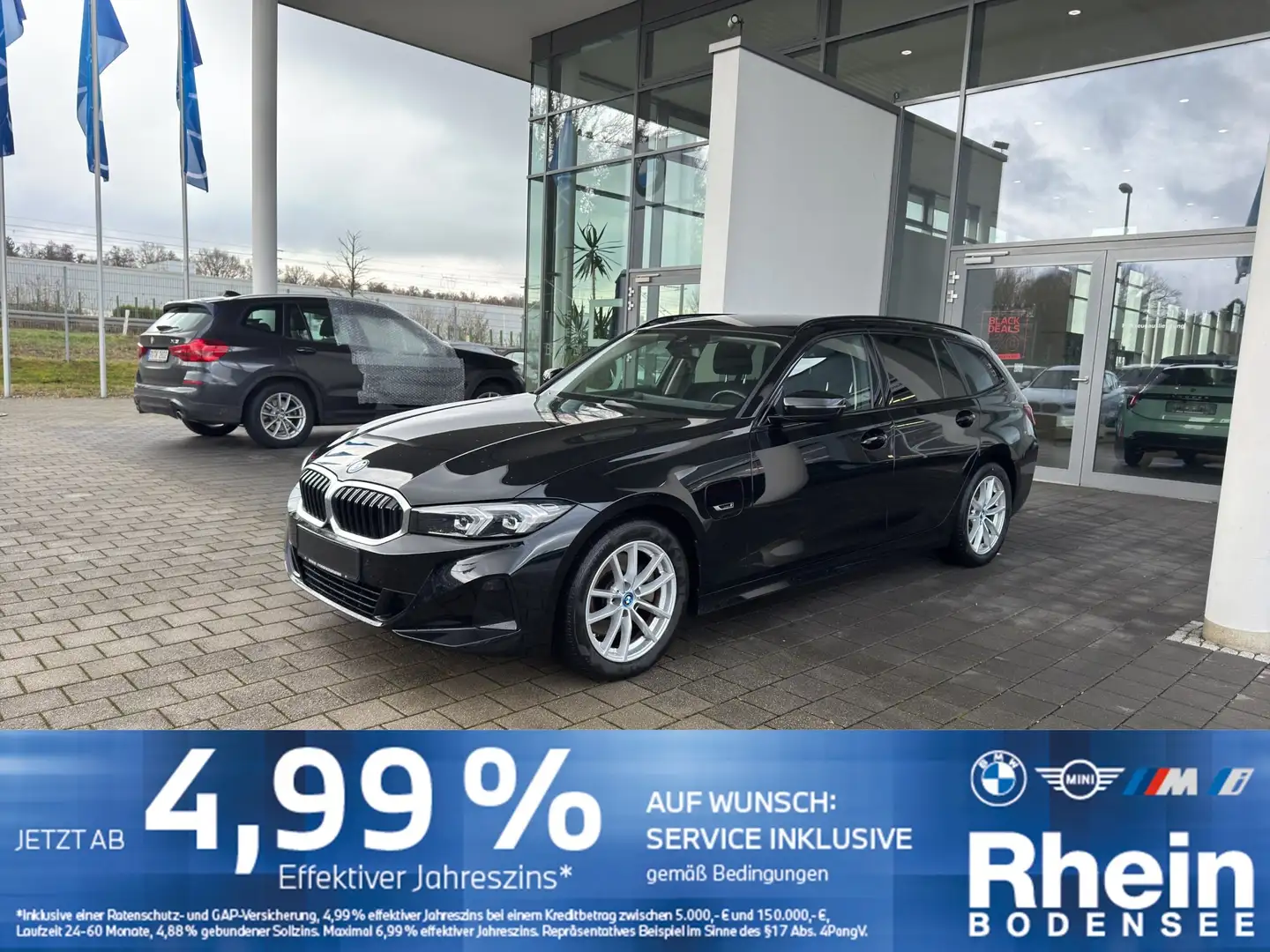 BMW 330 e Touring Sonnenschutzvergl. PDC vo.+hi. Navi Schwarz - 1