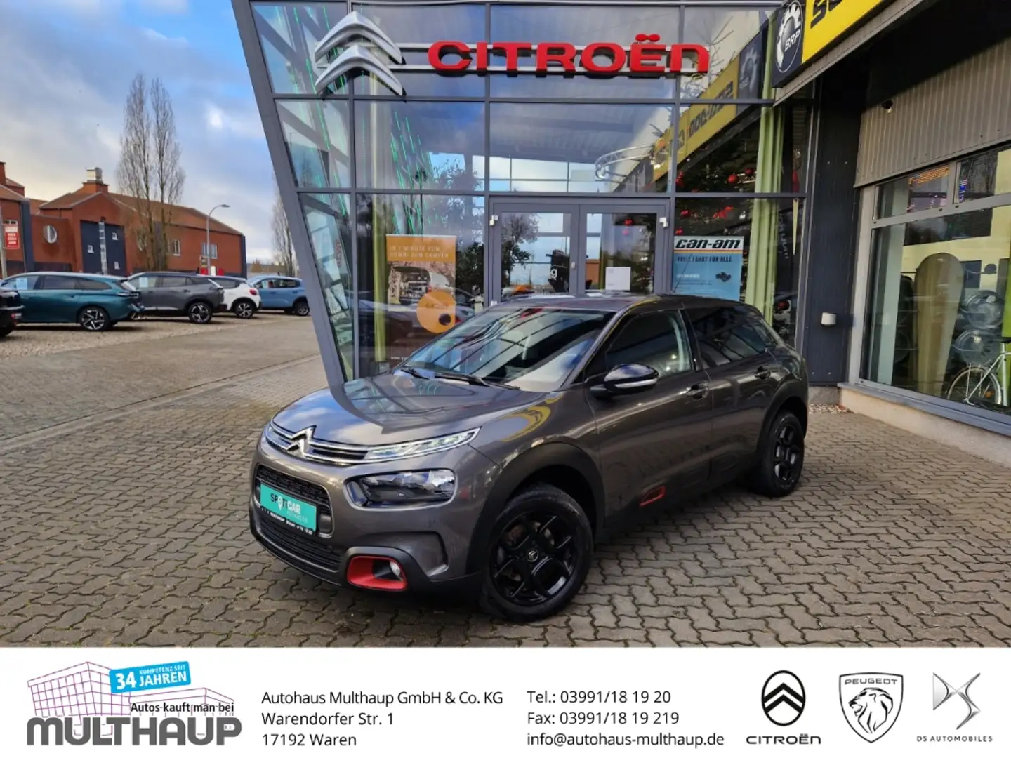 Citroen C4 Cactus Shine PureTech 130 EAT SHZ PDC Navi Grau - 1