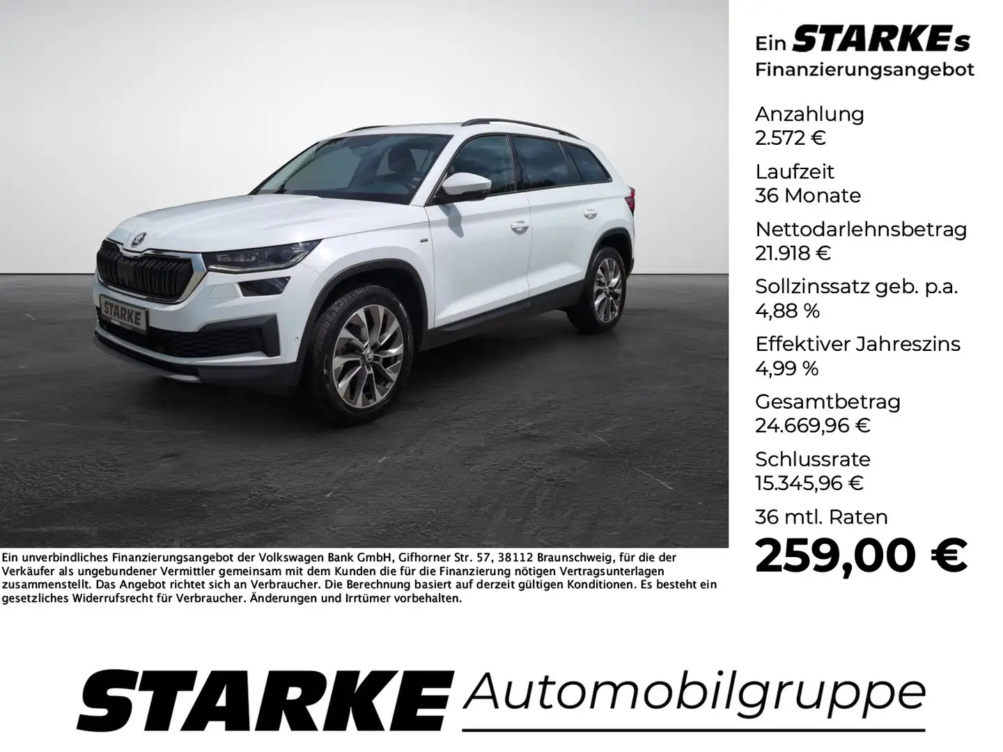 Skoda Kodiaq 1.5 TSI DSG Clever Blanc - 1