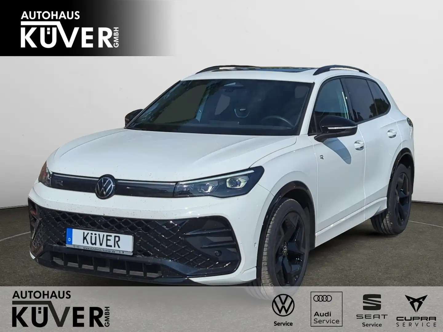 Volkswagen Tiguan R-Line 2,0 TDI DSG Navi+Pano+AHK+IQ+ACC Weiß - 1