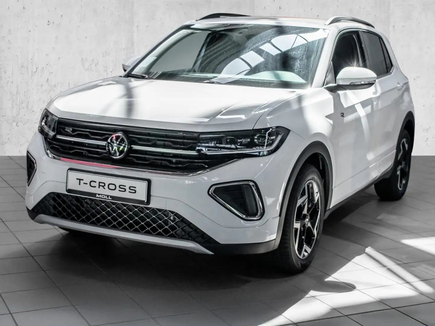 Volkswagen T-Cross R-Line 1.0 l TSI OPF  DSG AHK LM ACC Bianco - 2
