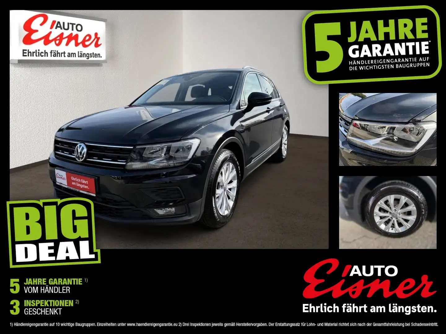 Volkswagen Tiguan 1.4 TSI Comfortline ABS ESP Zwart - 1
