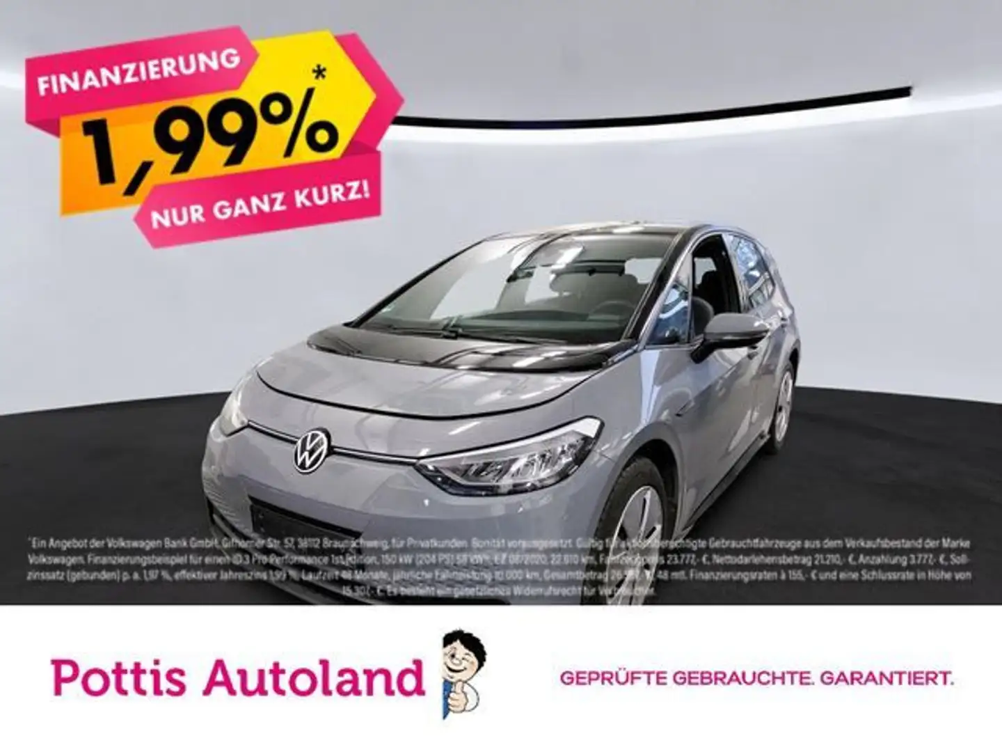 Volkswagen ID.3 PURE PERFORMANCE NAVI PDC LED KLIMA DAB+ Grau - 1