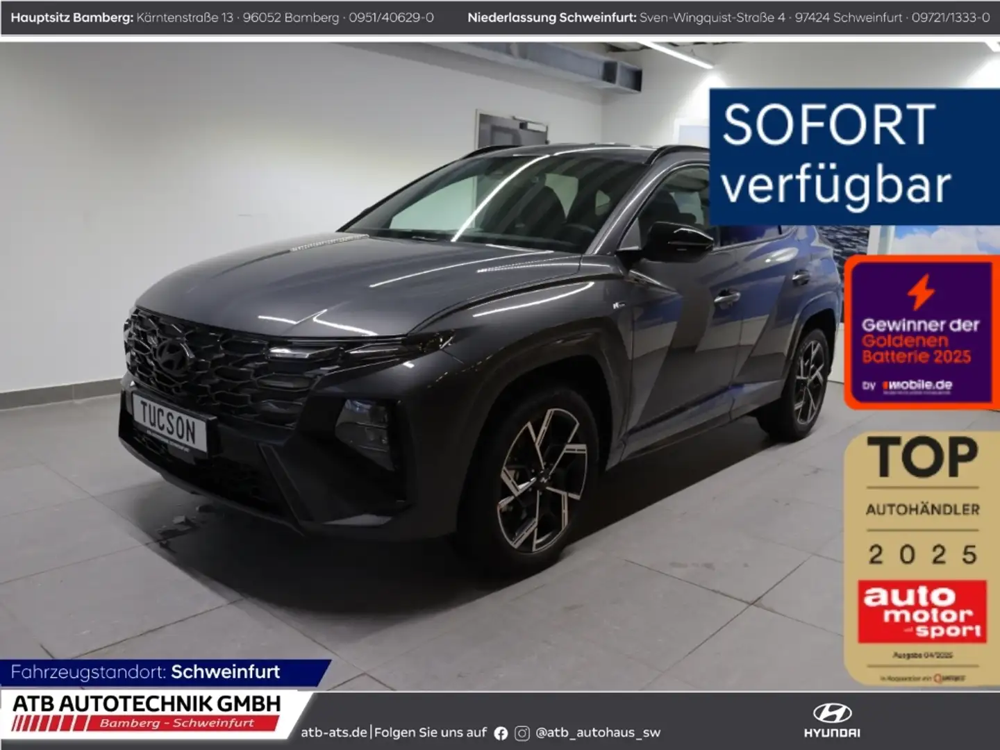 Hyundai TUCSON MY26 N-Line 1.6 T-GDI 150PS 7-DCT 2WD Navi LED ACC Gris - 1