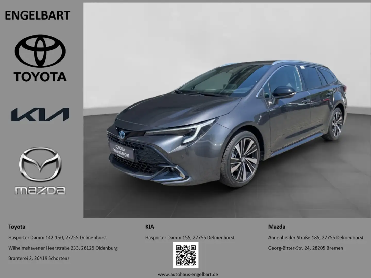 Toyota Corolla TS 1.8 Hybrid Teamplayer Technik Paket Gris - 1