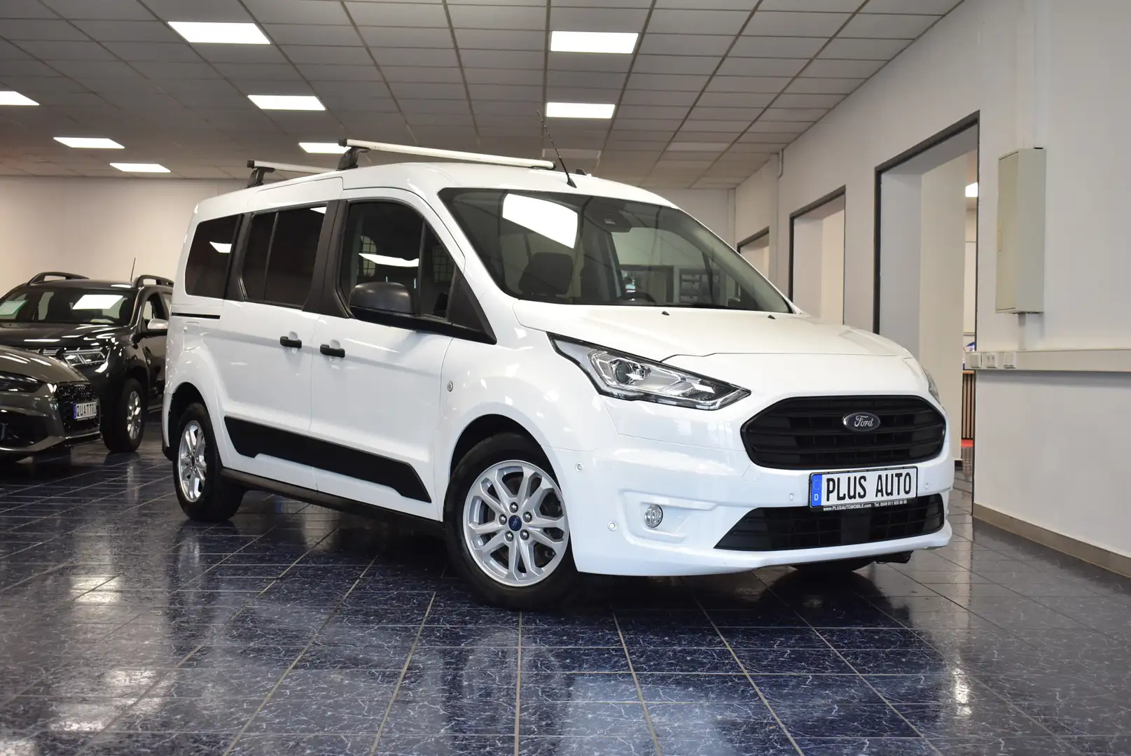 Ford Transit Connect L2 Lang 5-Sitze Aut Nav Xeno AHK Weiß - 1