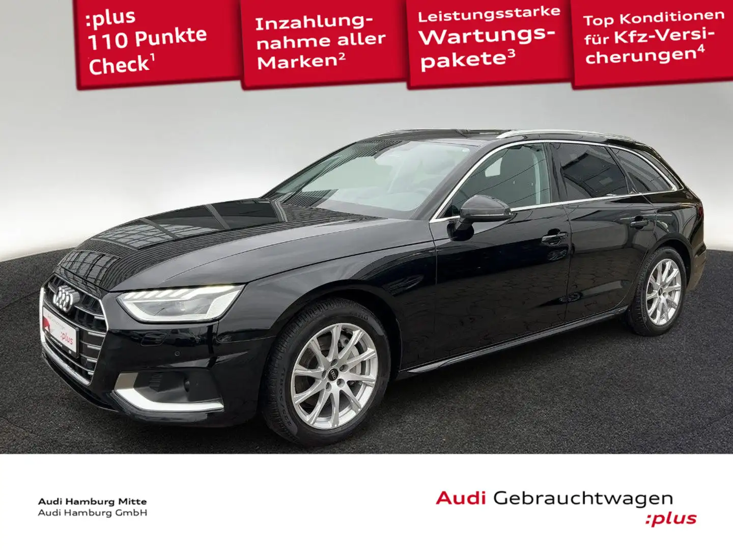 Audi A4 40 TDI advanced S tronic Navi Matrix Si Schwarz - 1