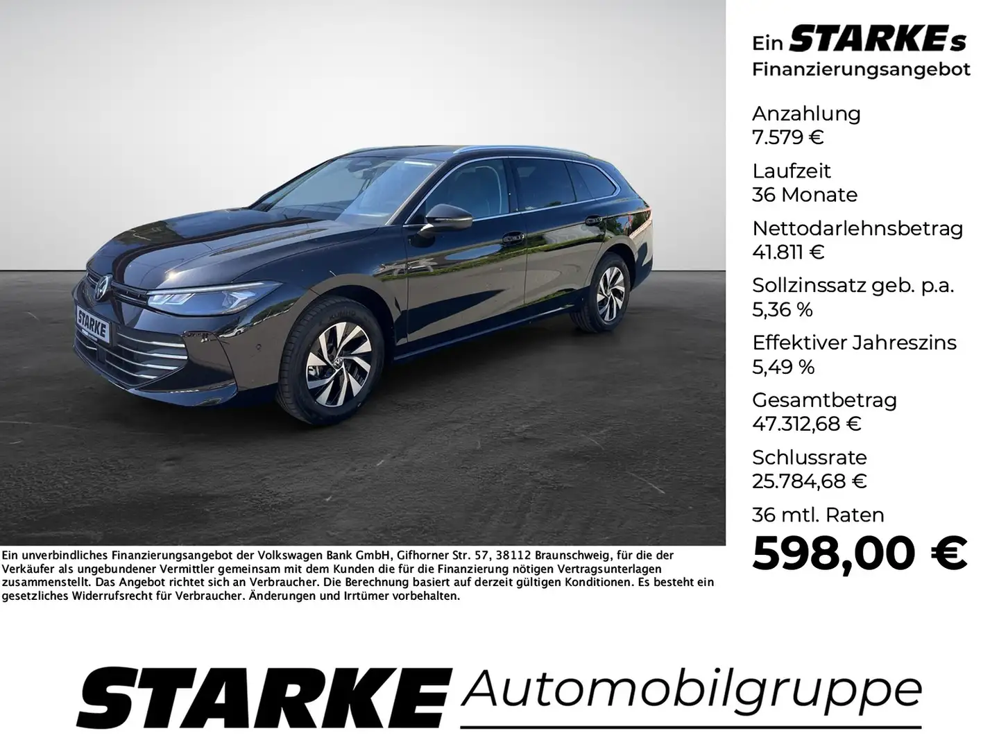 Volkswagen Passat Variant 2.0 TDI DSG Business Noir - 1