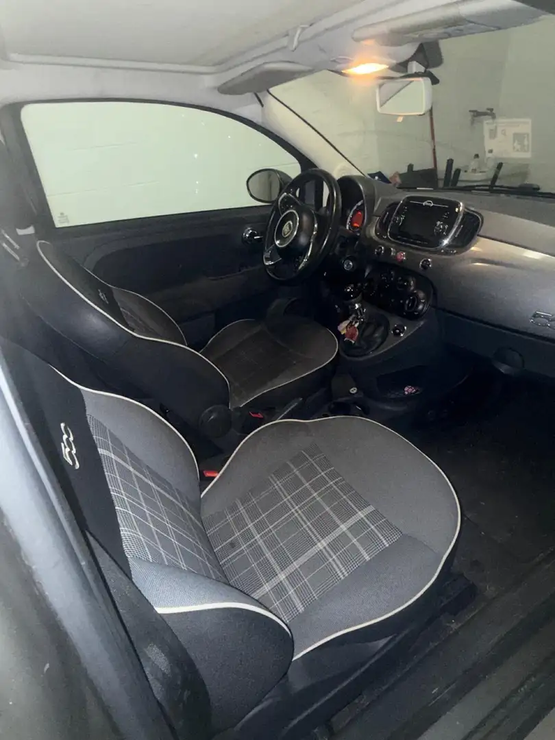 Fiat 500 500 1.2 Lounge 69cv Gris - 2