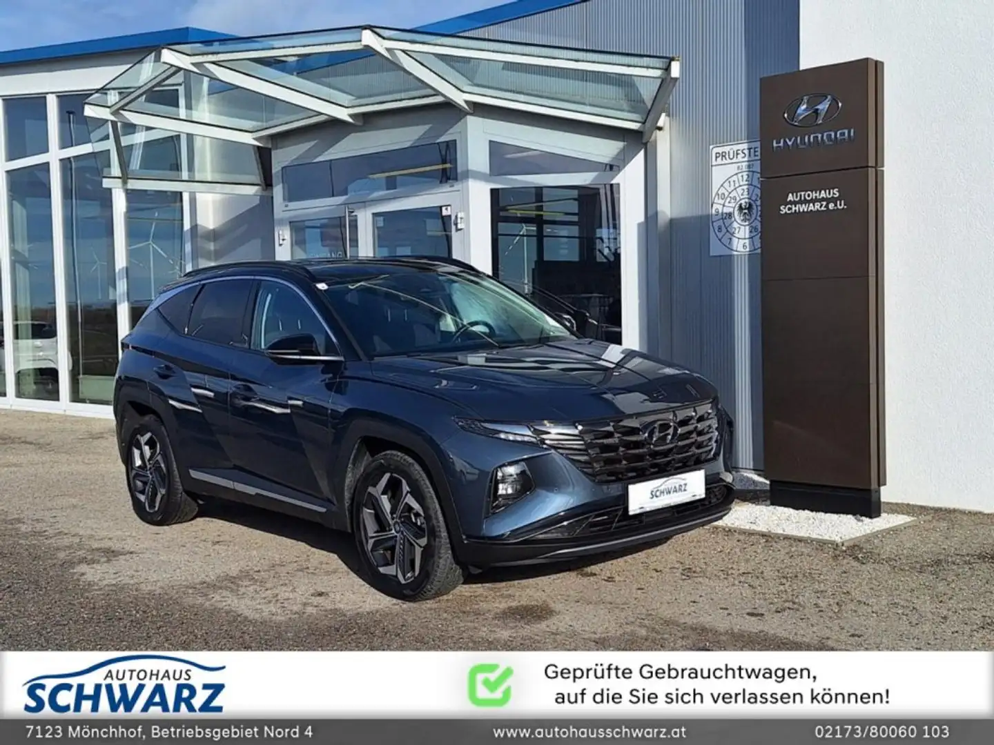 Hyundai TUCSON NX4 Trend Line 1,6 T-GDi HEV 2WD AT Zwart - 1